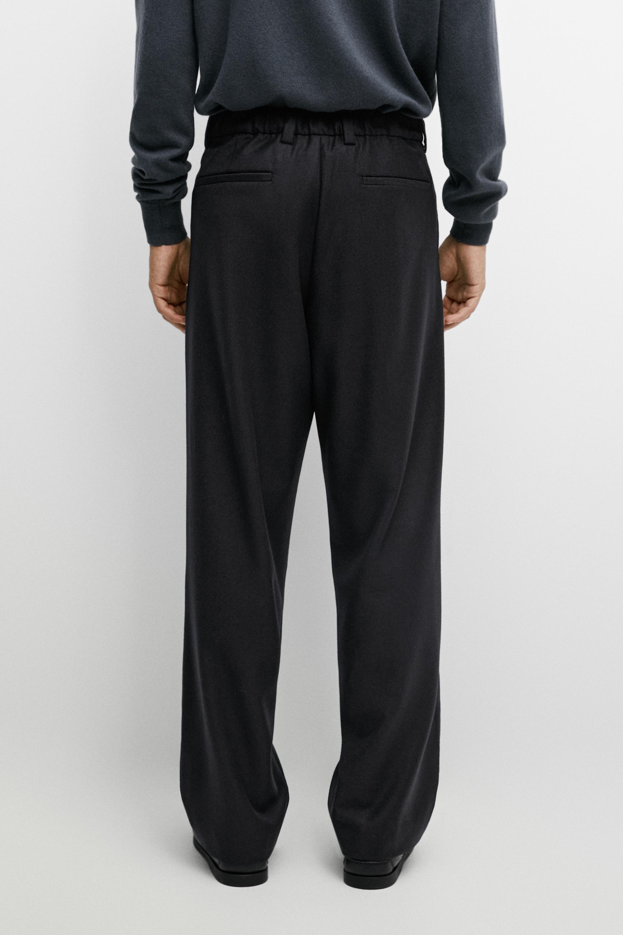 100% wool total look pants